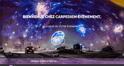 Desktop Screenshot of carpediemevenement.com
