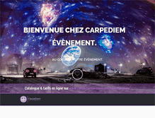 Tablet Screenshot of carpediemevenement.com